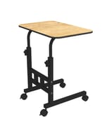 Portronics My Buddy D Wood Multipurpose Movable & Adjustable Table for Computer & Laptop(Brown)